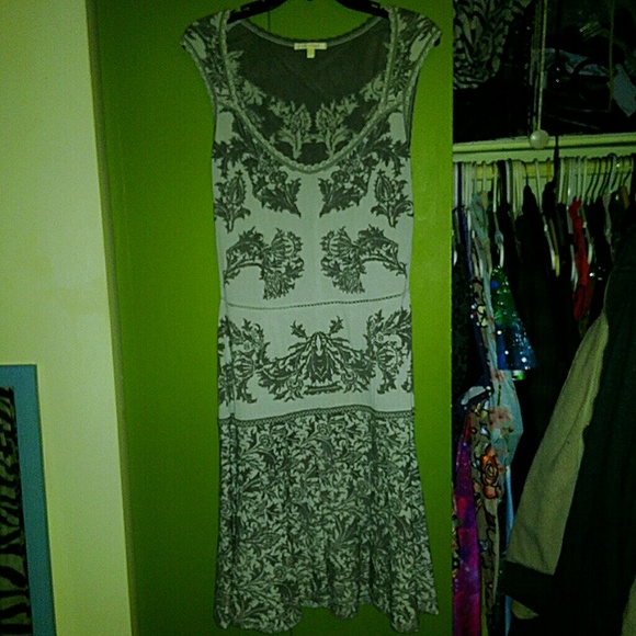 RARE ZAC POSEN grey and white jacquard pri… - Picture 2 of 7